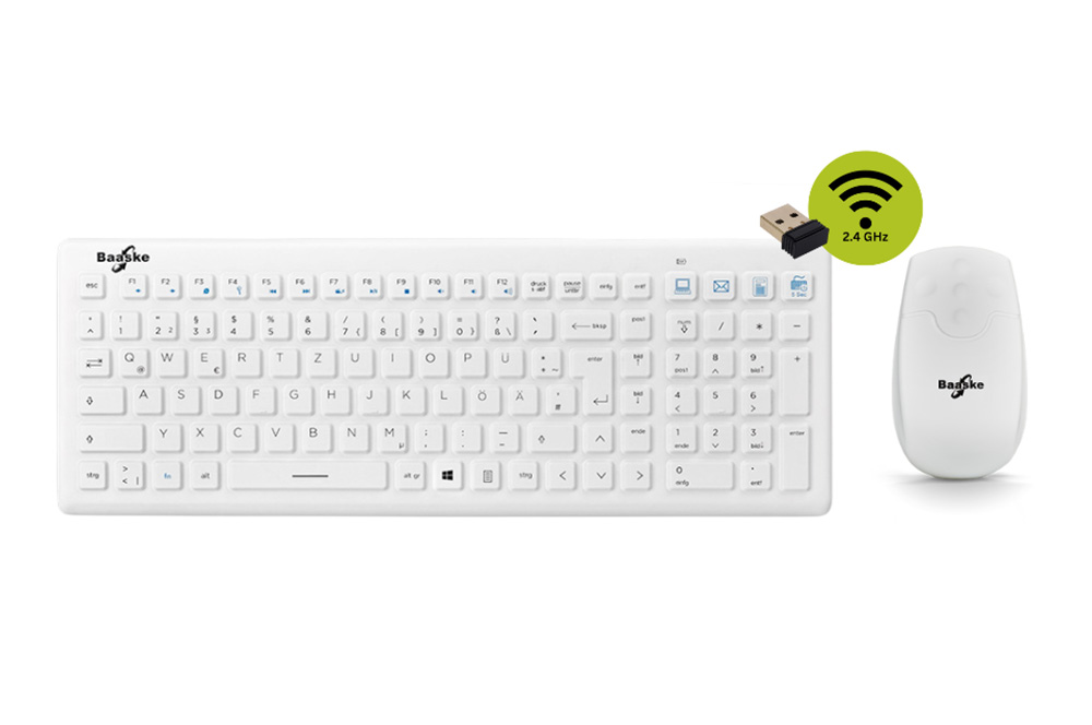 Baaske Medical Wireless Keyboard & Mouse Set (DE)