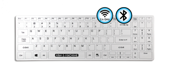 Man & Machine Keyboard "Its Cool Flat" Wireless DE