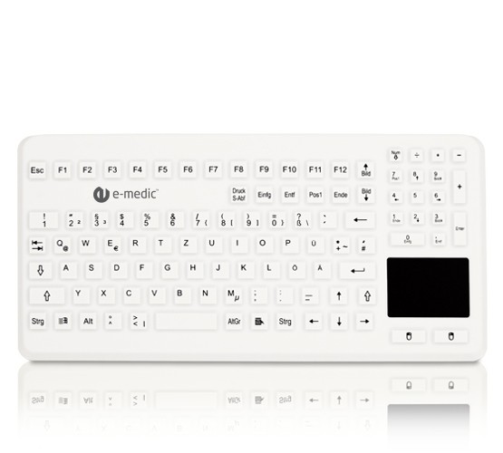 Hygienic Keyboard with touch pad