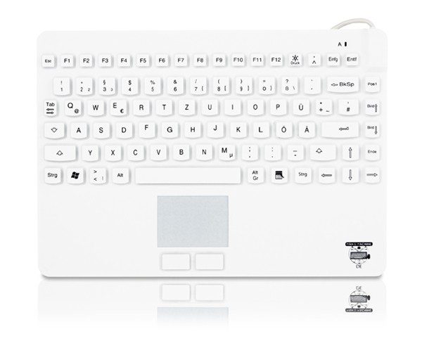 Medizinische Silikon Tastatur Man&Machine SlimCool+ DE/GER USB